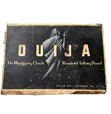 Authentic Antique Wooden Ouija Board William Fuld Occult Witchcraft