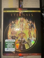 Eternals (4K Ultra HD + Blu-ray + Digital Code, 2022) W/Slipcover Brand New
