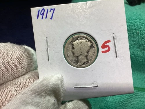 1917 MERCURY DIME