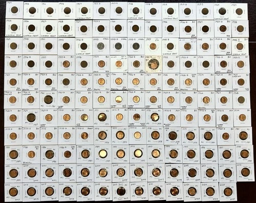 Lincoln Penny Lot. 153 Coins. 1909-2025. Many In BU condition. NO DUPLICATES