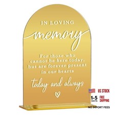 Acrylic Wedding Sign, Bridal Shower Decorations, In Loving Memory Sign for