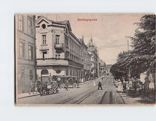 Postcard View Of Stortingsgaten Oslo Norway