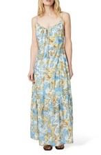 Faherty Sun Chaser Womens Cotton Silk Maxi Summer Dress Paradise Blossom Size XL
