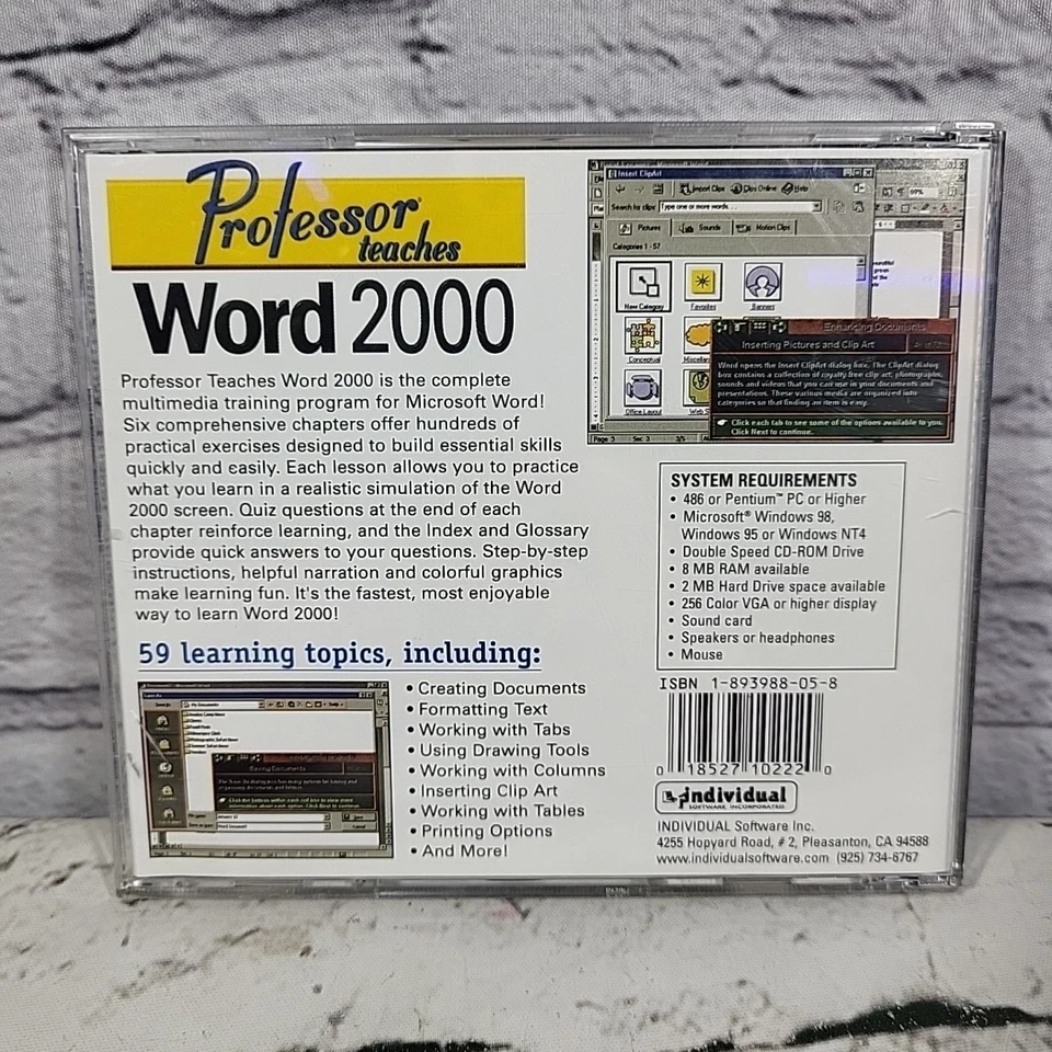 Individual Software Professor Teaches Word 2000 CD-Rom - Image 3 of 3