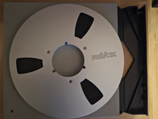 Revox 26,5cm Alu Silber Tonbandspule Reel-To-Reel mit Band NAB in Schuber L-2266