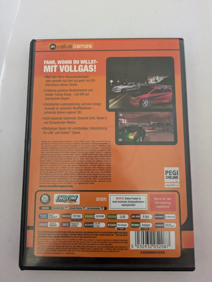 EA: Need for Speed Underground 2, PC, Rennen, USK 0, Handbuch - Bild 2 von 3