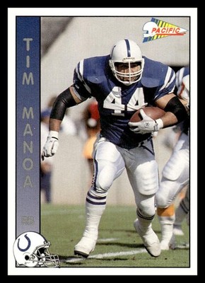 1992 Pacific #131 Tim Manoa Indianapolis Colts