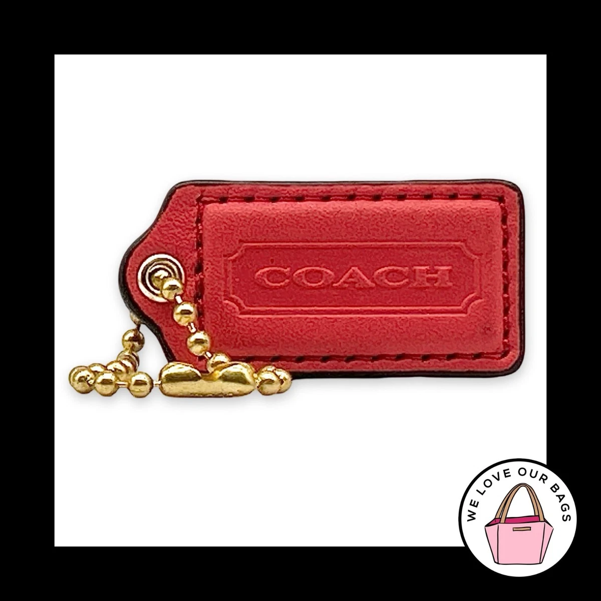 Coach Leather Letters, Numbers & Symbols Key Chains, Rings