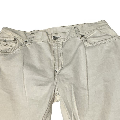 TRUE RELIGION Straight Cut Off Fray Short Gray SN Flap Pocket Mens Big & Tall 46 - Picture 2 of 13