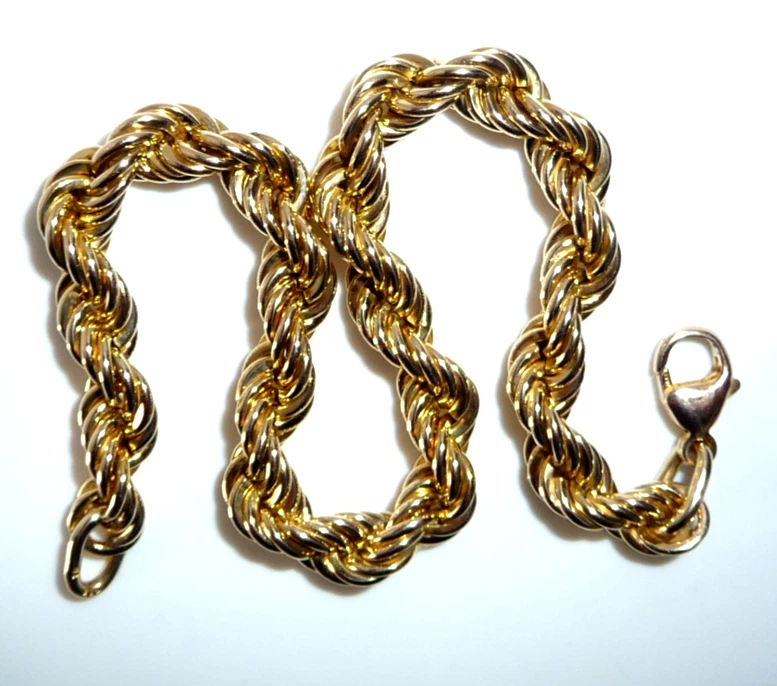 Armband  333 Gold Kordelkette 6,85 mm breit 22,5 cm lang Armkette wie neu 8 Gr.