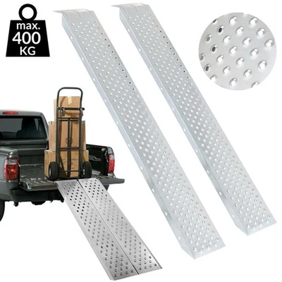 Coppia Rampe di Carico Pedana Antiscivolo 160x22cm Trattorino Quad Moto 400kg - Immagine 1 di 4