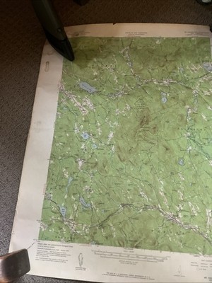 Vintage Topo Map.   Mount Kearsarge Quadrangle.