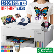 Epson Printer with DTF ink Heat Transfer Cotton T-Shirt Print Bundle Kit