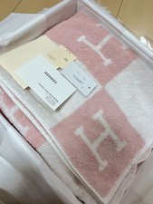 Asciugamano da bagno Hermes rosa 90 cm x 120 cm cotone 100% mai usato con...