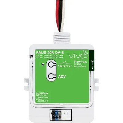 Lutron Vive RMJS-20R-DV-B Power Pack Relay Module with Softswitch - NEW