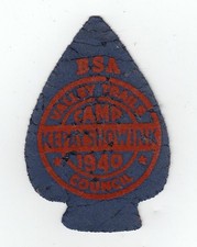 Camp Kepayshowink Valley Trails Lodge 89 1940 flocked felt on composite