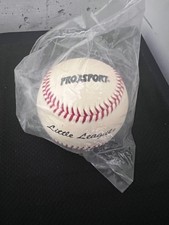 Pro Sport Little League White Red Baseball Full Grain Leather Cover New Sealed