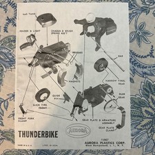 Thunderbike 1967 Flyer 8 X 11 Inch by Aurora Plastics Corp Vintage  - COPY  -