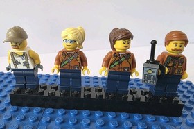 7 Volcano Explorers Lot 60124 60122 60125 City Town LEGO Minifigure Mini Figure