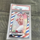 Panini Prizm Jayden Daniels #347 Red/White/Blue Prizm PSA 8 Commanders