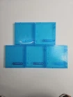 Lot of 5 Blue Official Original VTG Nintendo Plastic Game Cases Clam shell NES