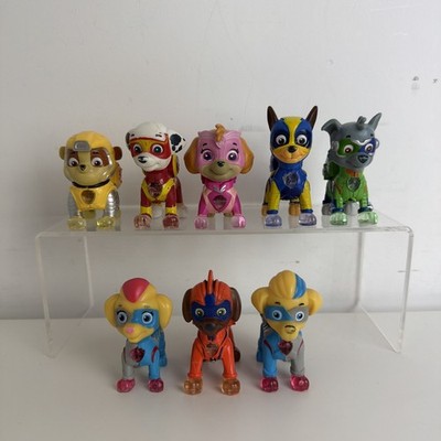 Paw Patrol Super Paws Light Up Mighty Pups Full Team plus Tuck & Ella
