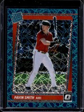 Pavin Smith 2021 Donruss Optic #88 Rated Rookie Teal Velocity Prizm /35