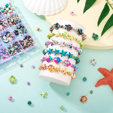 570Pcs Ocean Beads Turquoise Beads Starfish Turtle Ocean Charms Colorful Summ...