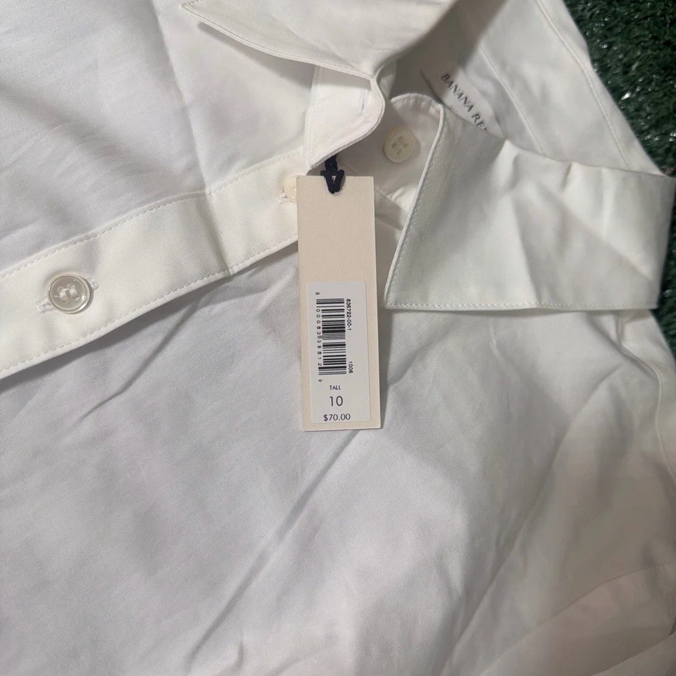 Camisa Banana Republic a medida fácil de cuidar para mujer talla 10 alta nueva con etiquetas Foto 2 de 4
