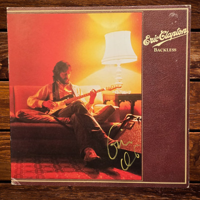 Eric Clapton signed lp***backless 1978