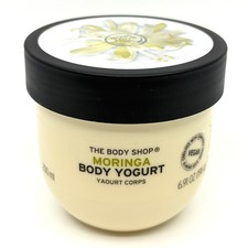 Image of The Body Shop Moringa Body Yogurt, Vegan, 48H Moisturizing, 6.91 OZ (200 ml)