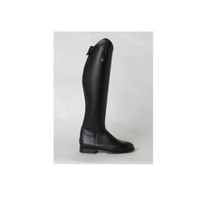 Long Leather Riding Boots Black