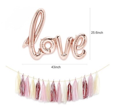 Ms. To Mrs.  Love  Balloon - Engagement, Marriage, Romantic, Valentines, Love