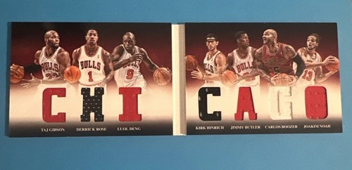 2012-13 Panini Preferred Chicago Bulls Jersey Booklet Derrick Rose Jimmy Butler - Picture 2 of 18