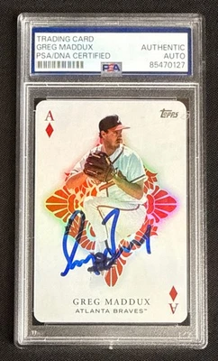 Greg Maddux Signed 2023 Topps Series 1 All Aces Baseball PSA 85470127 - Image 1 of 2