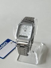 Casio AQ-230A-7DMQ Silver Resin Case with Silver Stainless Steel Band, Unisex...