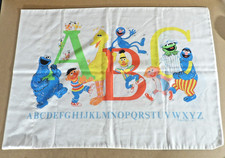 Vintage Sesame Street Alphabet Standard Pillowcase Muppets Inc 29" x 20"