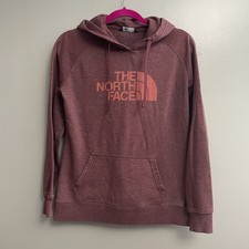 The North Face Logo Maroon Pullover Hoodie Women's Size Small Fall Winter