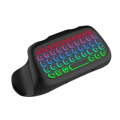 Für PS5 RGB Wireless Controller Tastatur mit Chatpad Lautsprecher USB Kabel