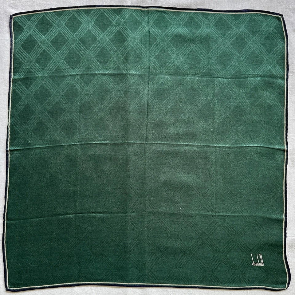 Lot of 10 Handkerchief Vintage Geometric~Lattice~Plaid Pocket Square Cotton 20" - Image 3 of 4