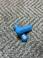 Old School Hard Luck BMX Bullet Pegs Solid 26t 3/8's Axle Powder Blue