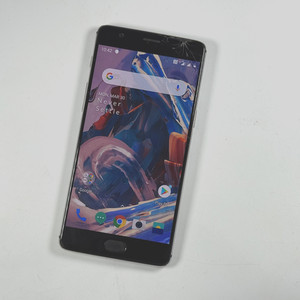 OnePlus 3 64GB Graphite entsperrt Display geplatzt funktioniert einwandfrei 777