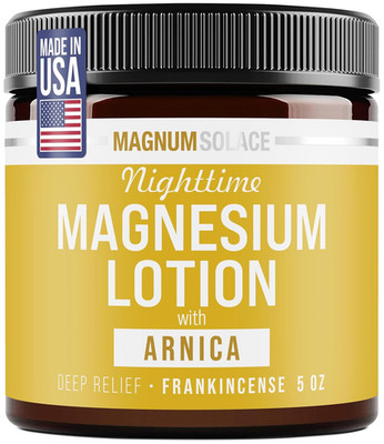 Magnesium Lotion with Arnica for Muscle Relief and Relaxation Before Bed
