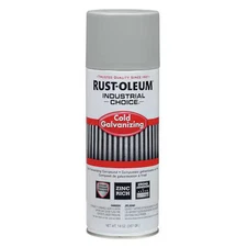 Rust-Oleum 1685830 Spray Paint, Galvanized Zinc, Flat, Solvent, 14 Oz