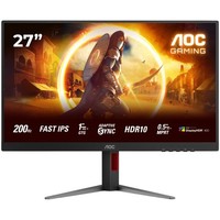 Aoc 27G4HA Gaming Monitor Schwarz/Rot 27 Zoll 200 Hz Fhd Fast Ips-Display 0,5 Ms