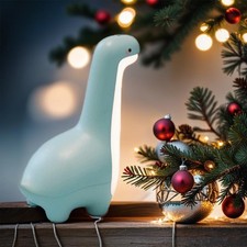Dinosaur Night Light, Adjustable Lamp for Kids Girls blue dinosaur