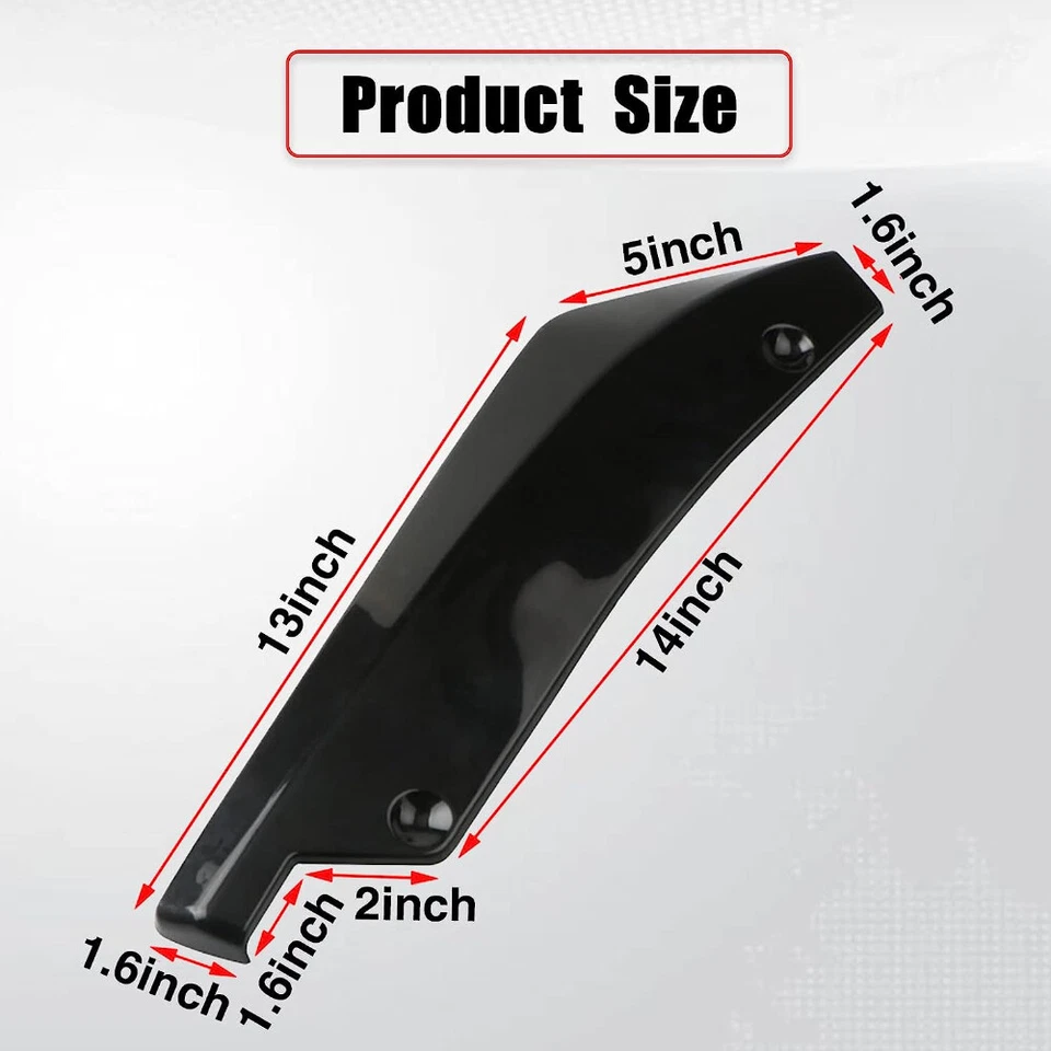 Rear Bumper Lip Side Splitter Diffuser Spoiler Body Kit For Honda Fit 2006-2020 Foto 4 de 4