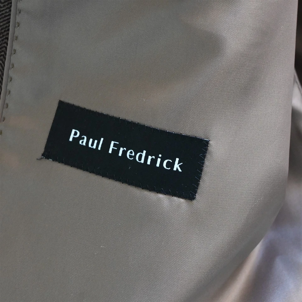 Paul Fredrick 48L Marrón Espiga Cepillado Peinado Traje Chaqueta Blazer Abrigo Deportivo Foto 4 de 4