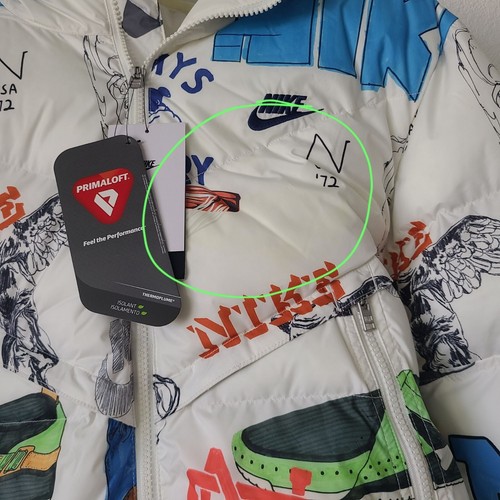 Nike Storm-Fit Bold School Windrunner Puffer Jacket FZ2288-133 Size M - Picture 9 of 10