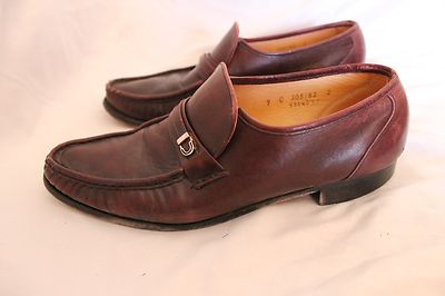 FLORSHEIM IMPERIAL MENS BROWN LEATHER LOAFERS CASUAL SHOES SIZE 9M     D143 Men main image 2